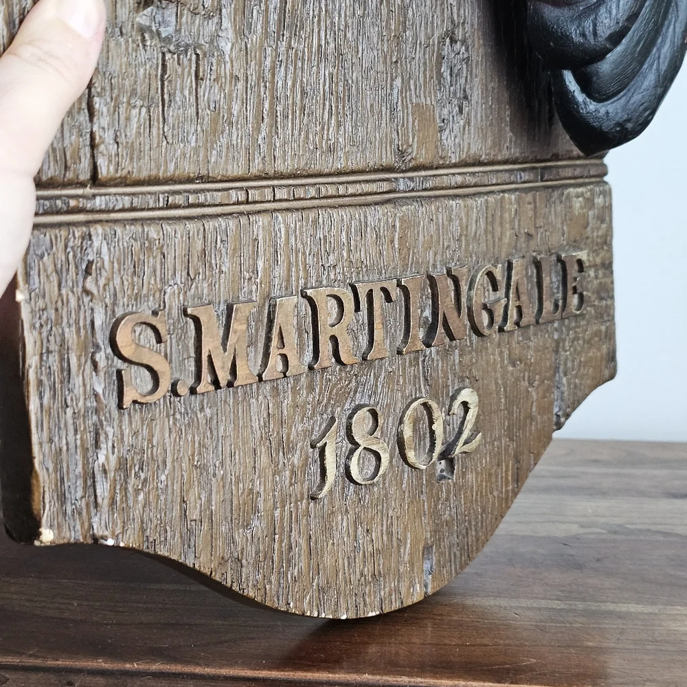 Vintage Burwood Products Co Horse Head Wall Plaque S. Martingale 1802 Equestrian